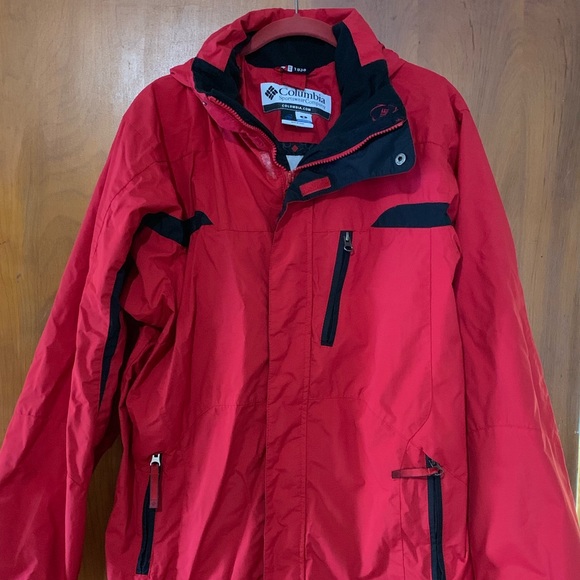 Columbia Other - Columbia Men's Red Black Ski Shell Jacket Size S